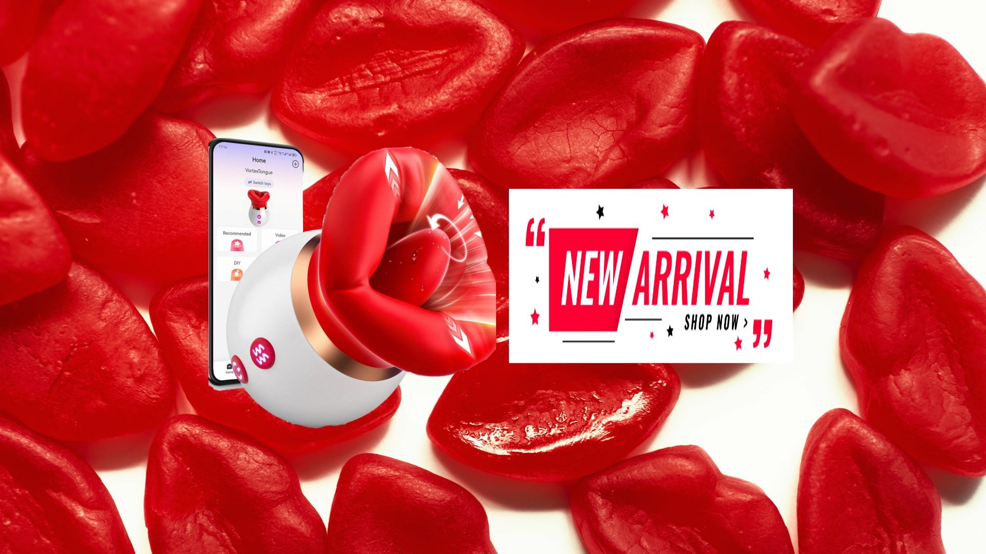 Big mouth vibrating,sucking Licking vibrator for women