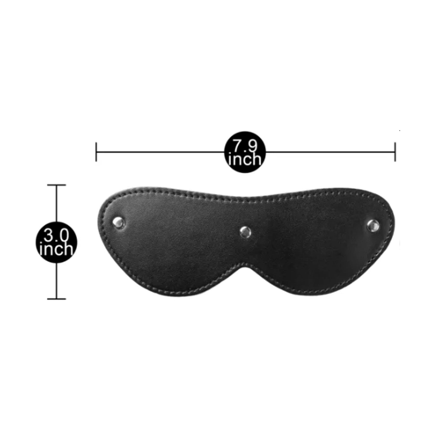 black eye mask with dimensions