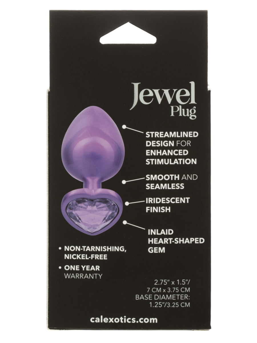 Calexotics Jewel Large Amethyst Heart Plug