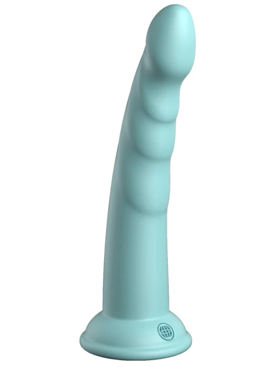 Dillio Platinum Slim Seven 7" Dildo Teal 2