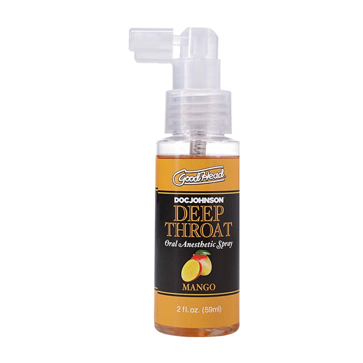 Doc Johnson Good Head Deep Throat Spray Mango 59ml retail packaging