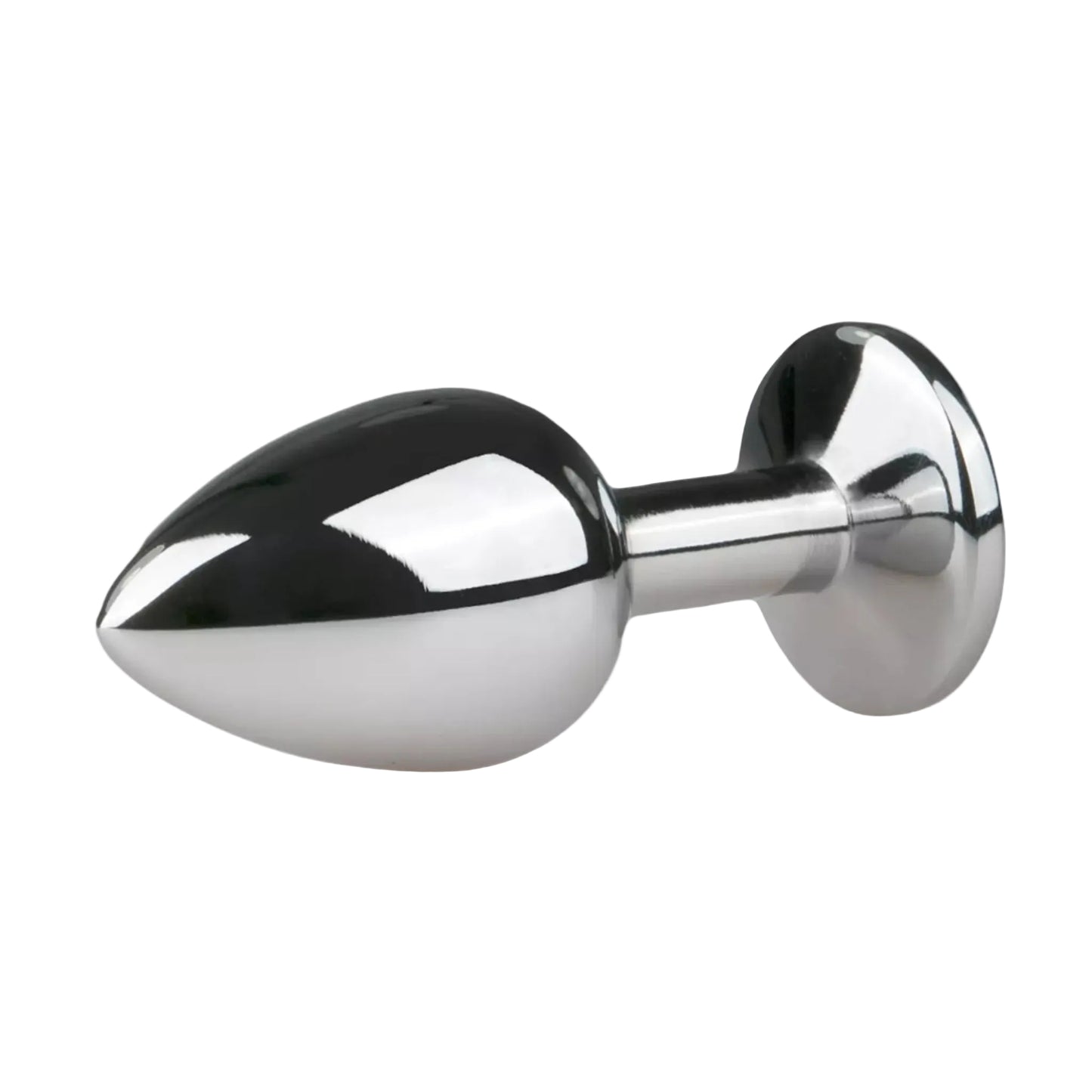 Reverse angle showing tapered tip and polished chrome finish