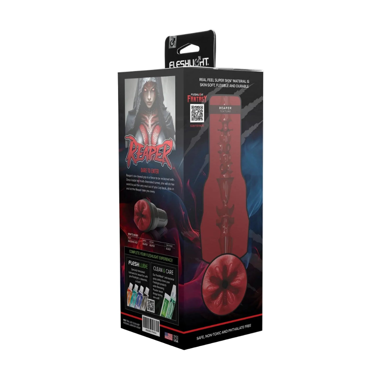 Fleshlight Fantasy Reaper Vagina retail packaging back view