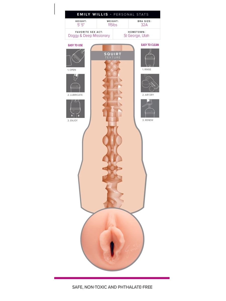 Fleshlight Girls Emily Willis - Squirt Texture