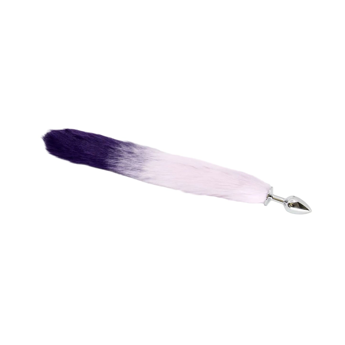 Love In Leather Foxtail Anal Plug Lilac Purple view