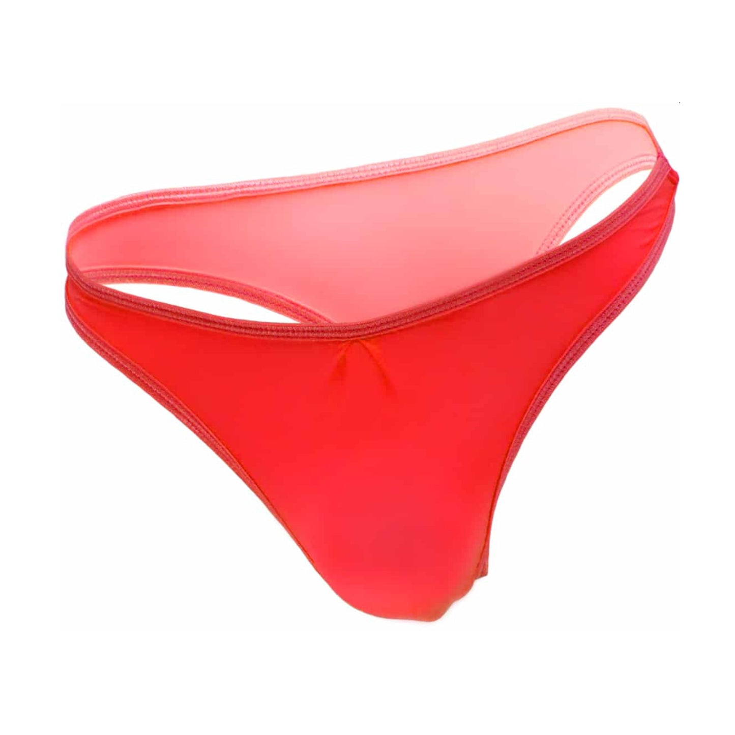 Red mens lycra g-string product view