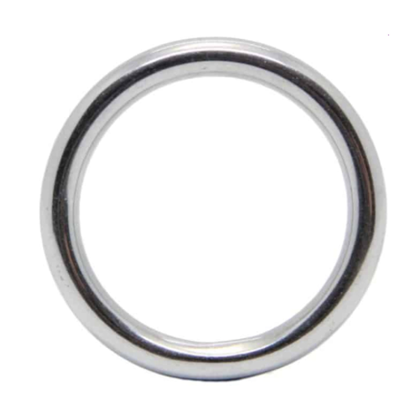 Love In Leather 40mm steel cock ring front view