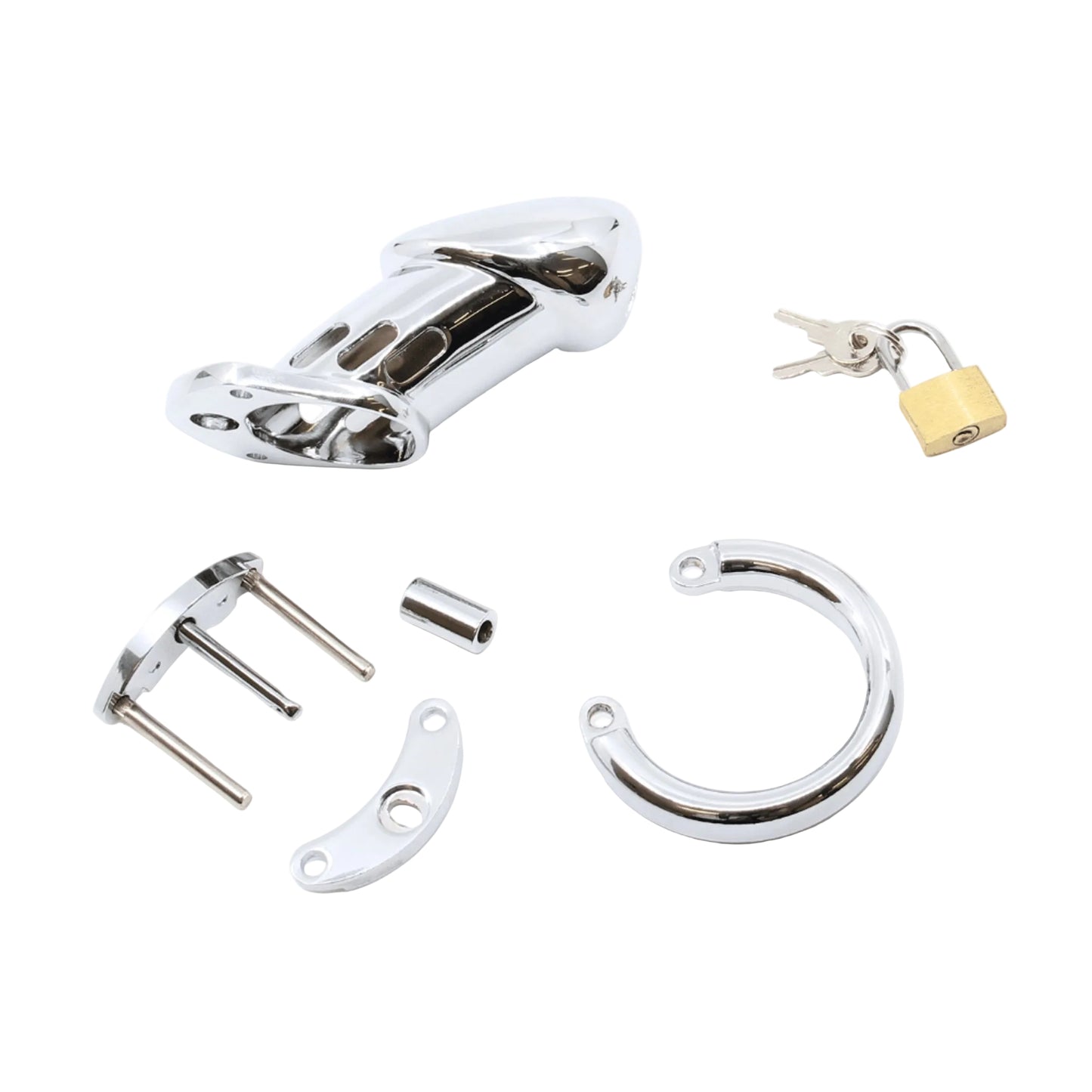 Disassembled kit showing spacer pins and ring