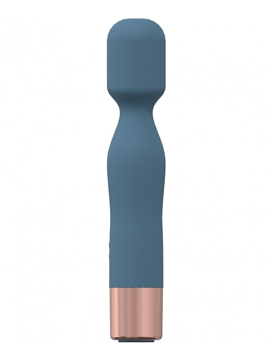 Loveline Glamour Mini Wand Vibrator Blue