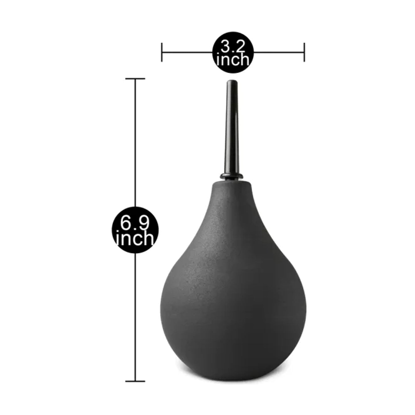 Product dimensions graphic showing overall size