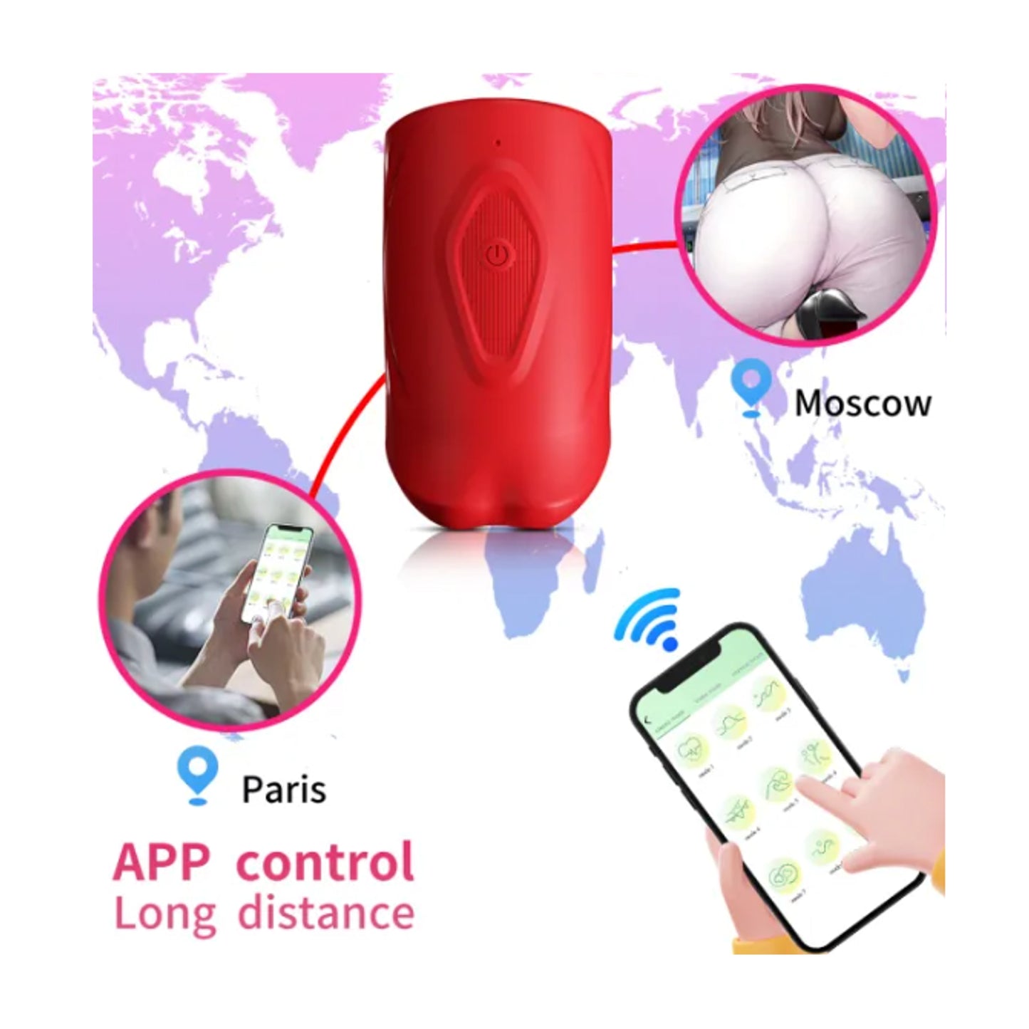 App control long distance connection display