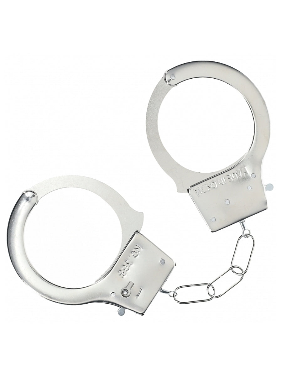 Ouch! Classic Metal Hand Cuffs Chrome