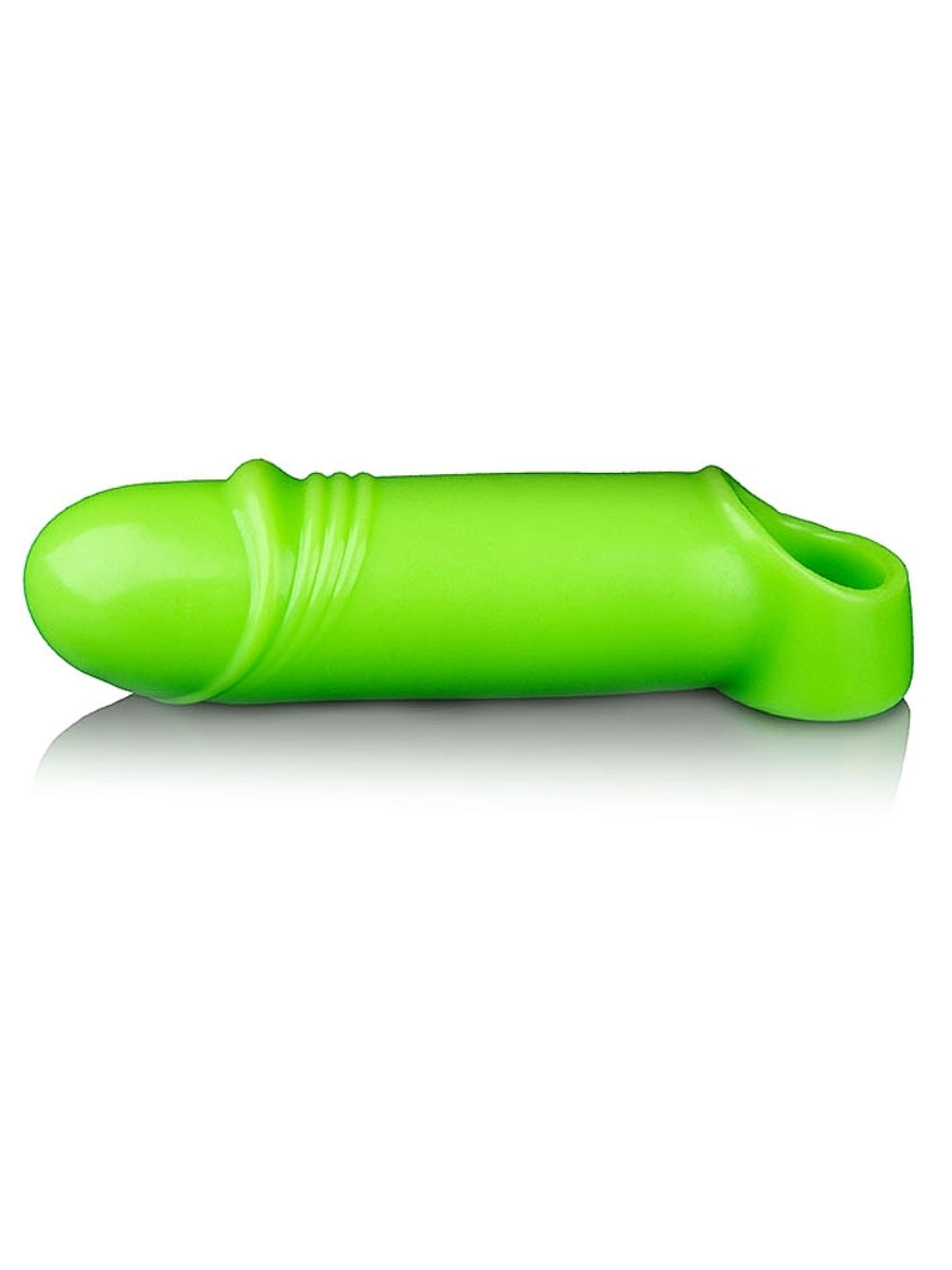 Ouch! Glow In The Dark Ridged Thick Stretchy Penis Sleeve