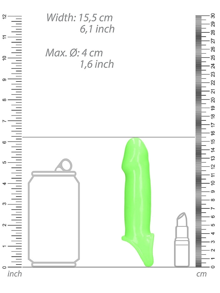 Ouch! Glow In The Dark Smooth Thick Stretchy Penis Sleeve