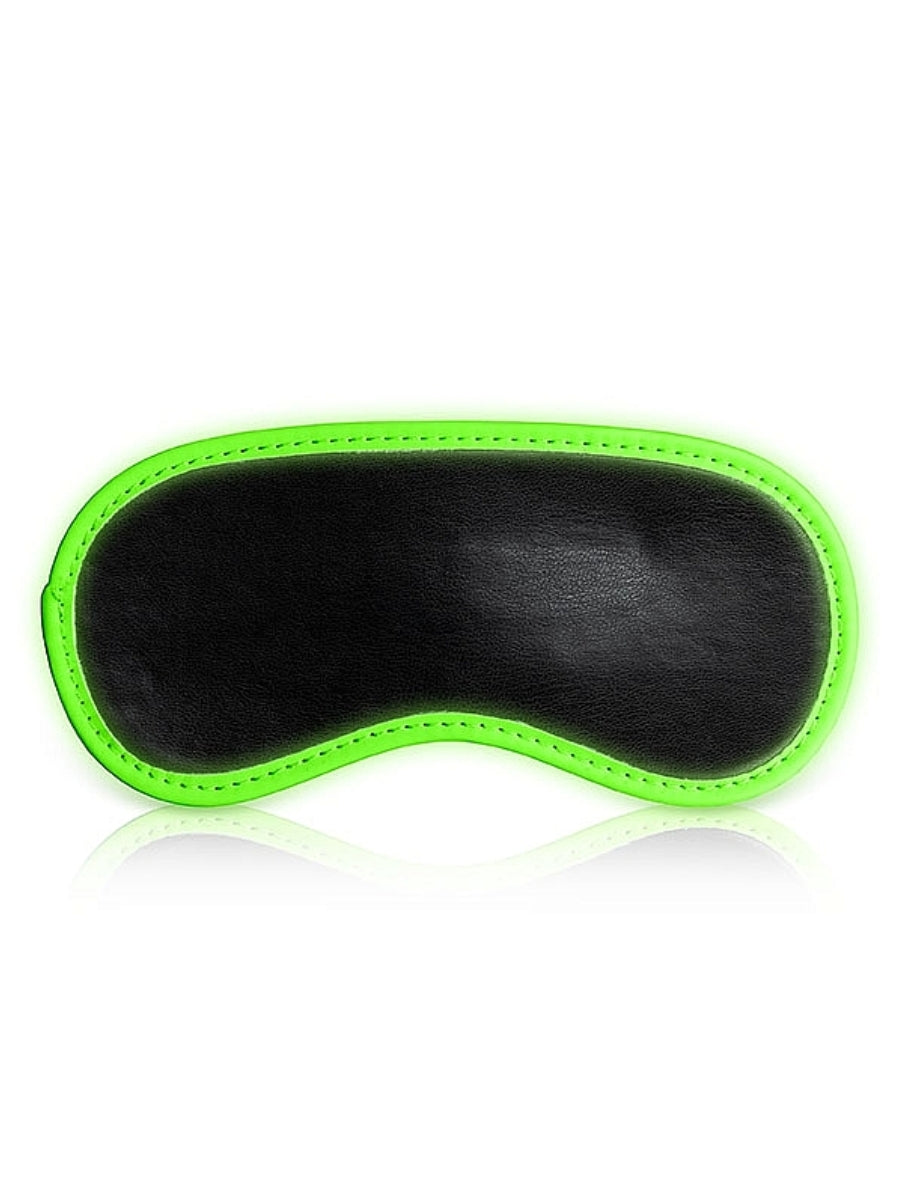 Ouch! Glow In The Dark Bonded Leather Eye Mask
