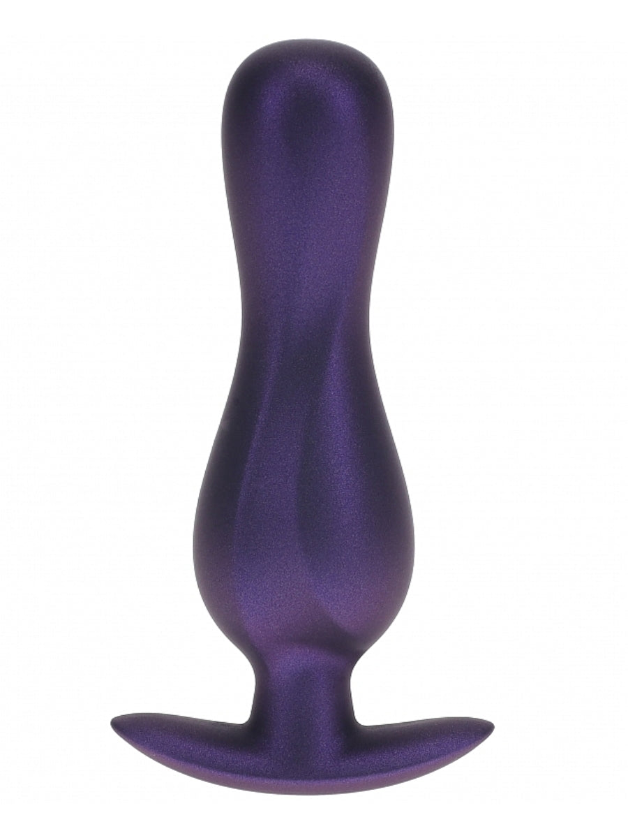 Ouch! Smooth Curvy Silicone Anal Plug Purple
