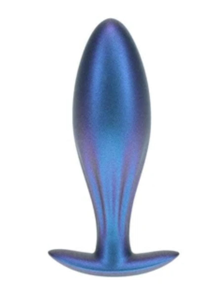Ouch! Smooth Oval Silicone Anal Plug Blue
