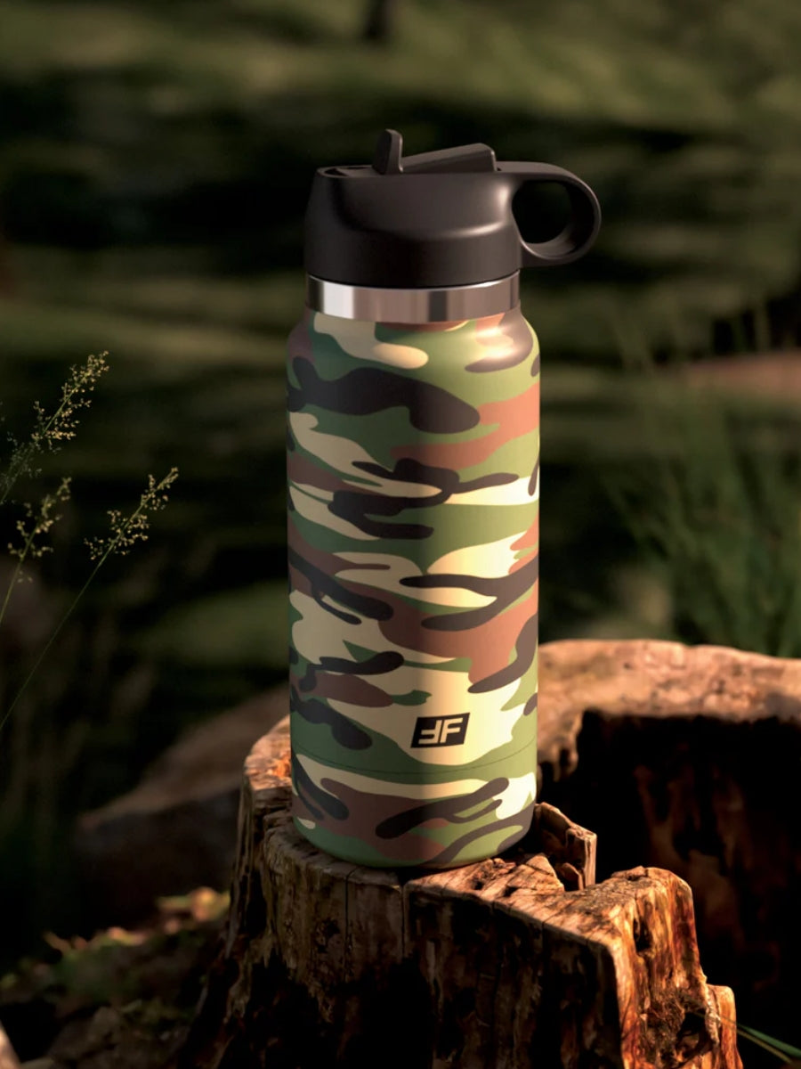 PDX Plus Fap Flask Happy Camper Frosted