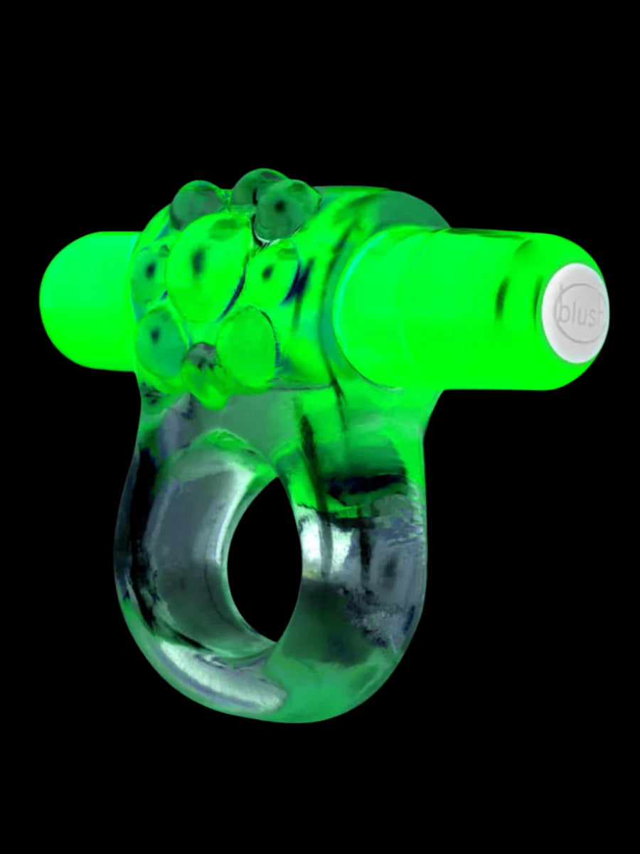 Play With Me Teaser Vibrating Cock Ring Glow In The Dark 4