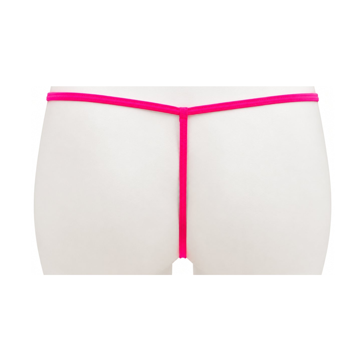 Hot pink T-string rear view with sliding T-bar detail
