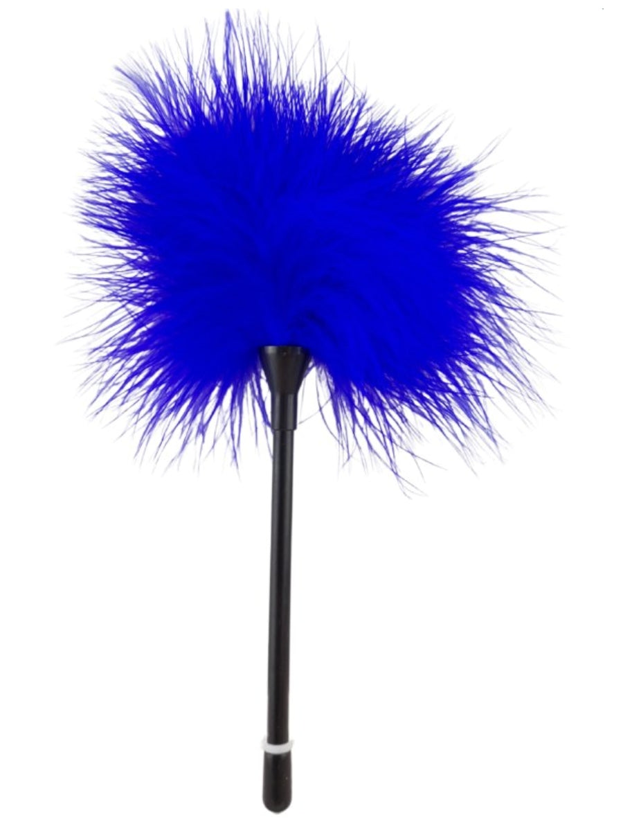 Poison Rose Feather Tickler Small Blue
