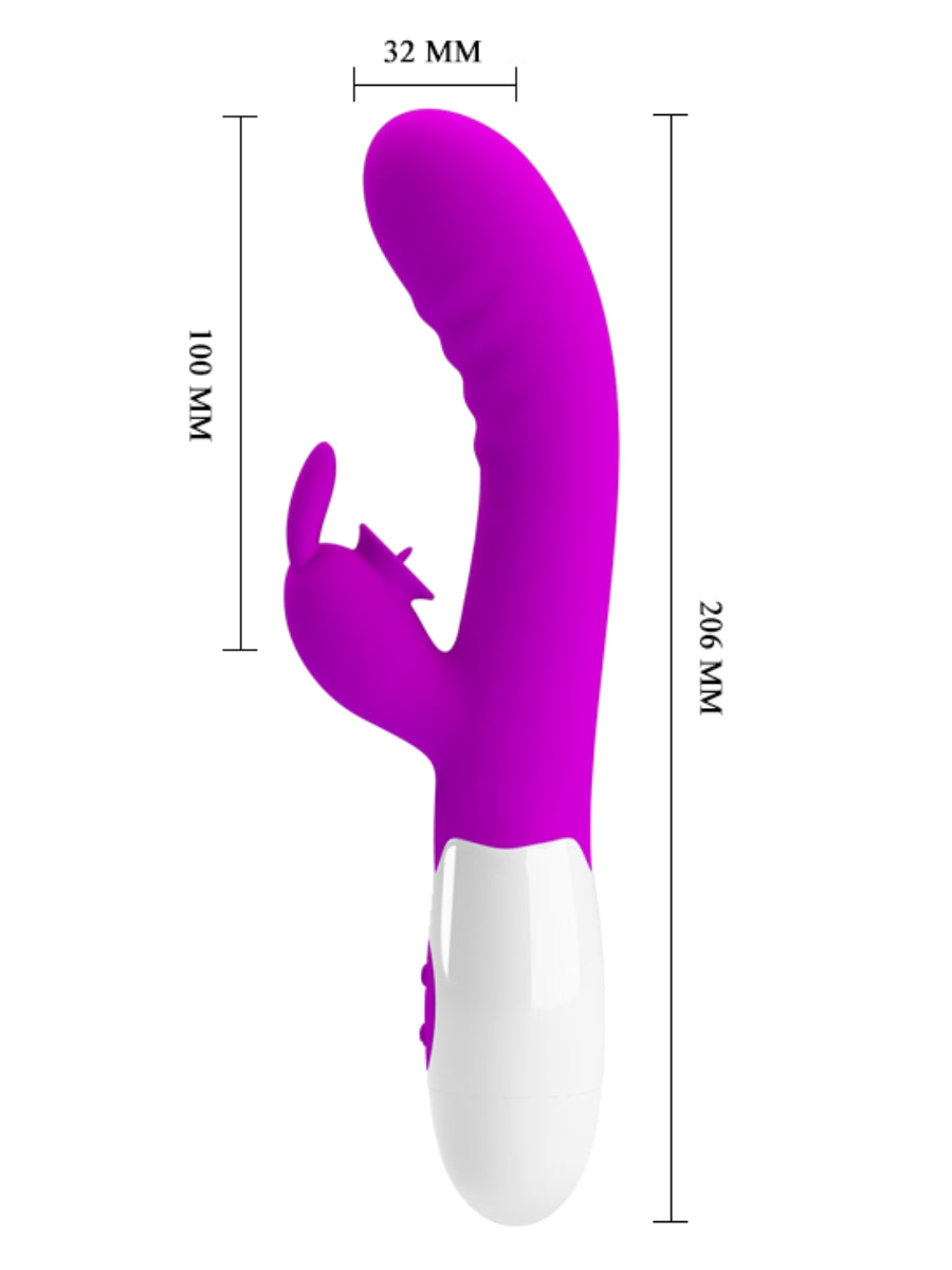 Pretty Love Cerberus Licking Rabbit Vibrator