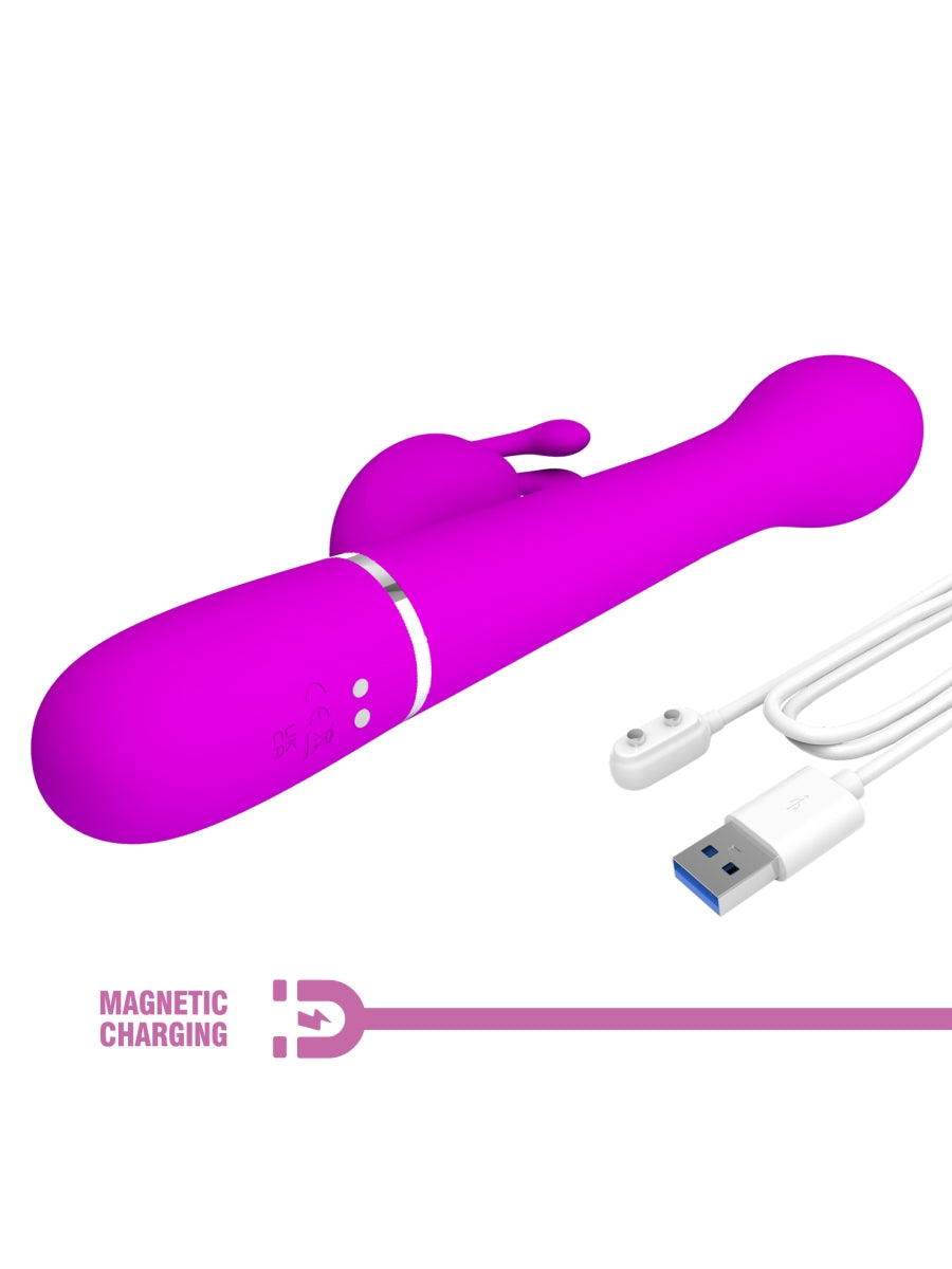 Pretty Love Dejon 3 in 1 Rabbit Vibrator Magenta