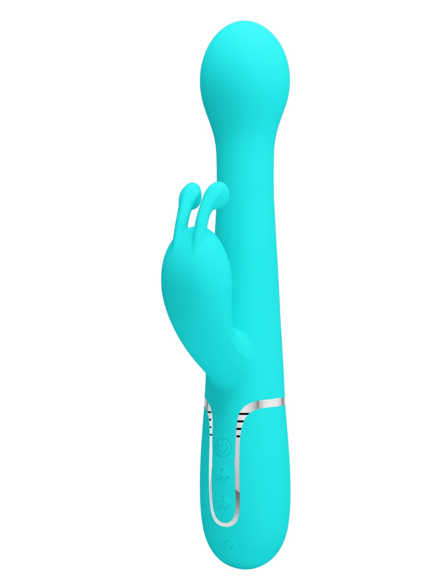 Pretty Love Dejon 3 in 1 Rabbit Vibrator Teal