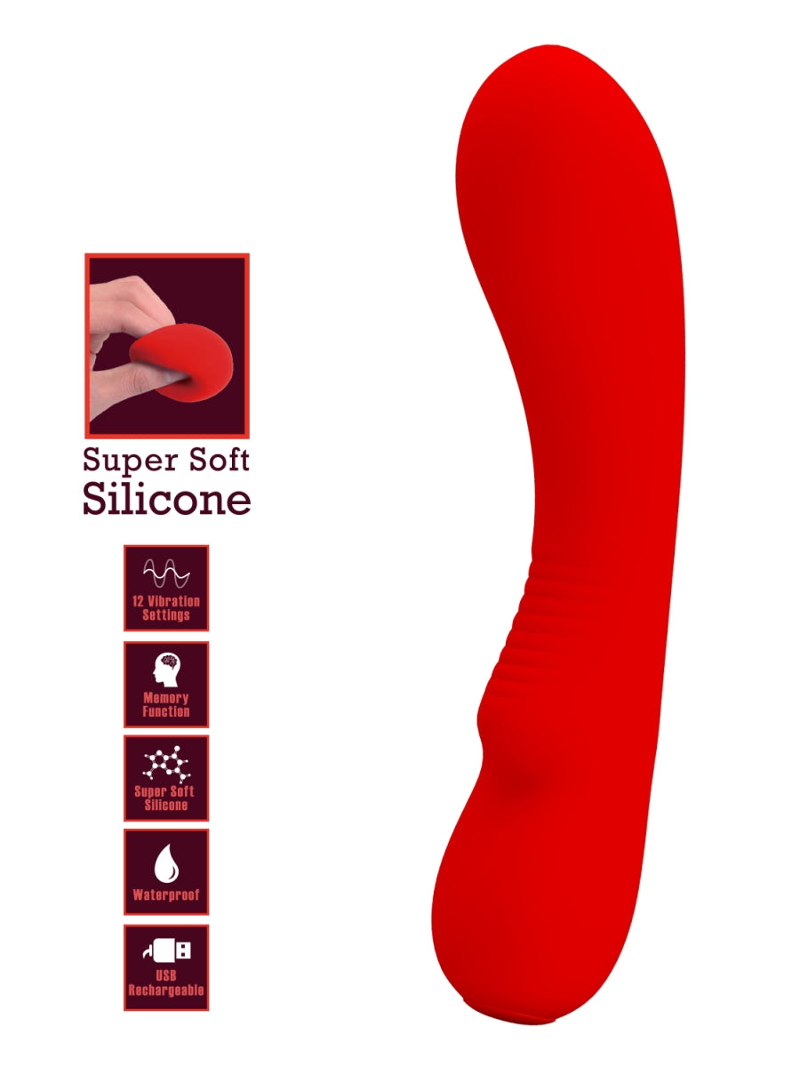 Pretty Love Matt Vibrator Red