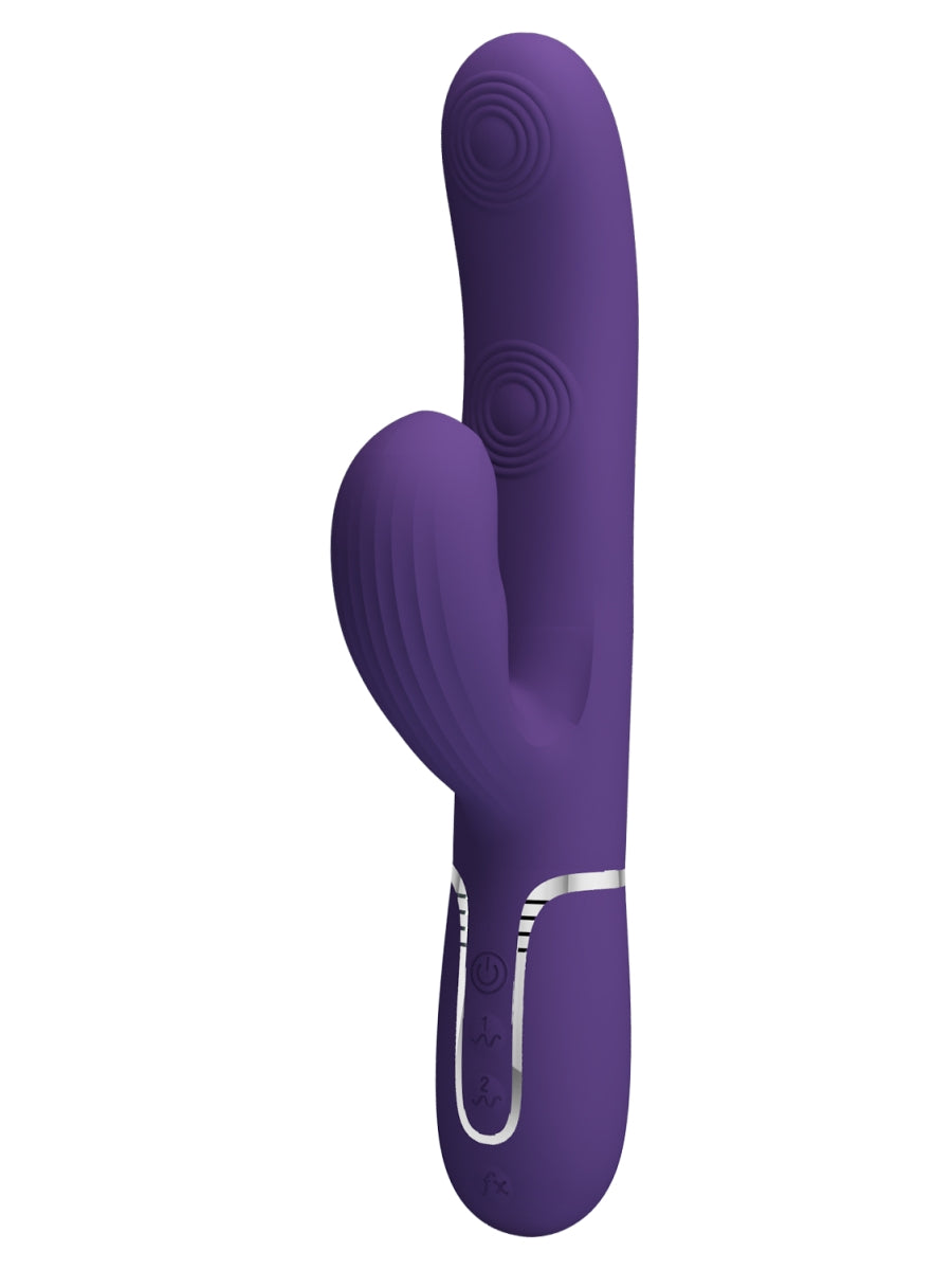 Pretty Love Perdita 3 In 1 Rabbit Vibrator Purple