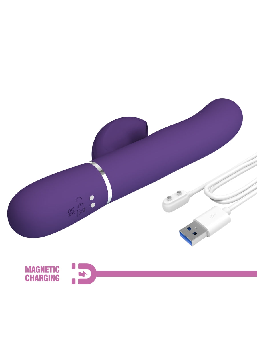Pretty Love Perdita 3 In 1 Rabbit Vibrator Purple