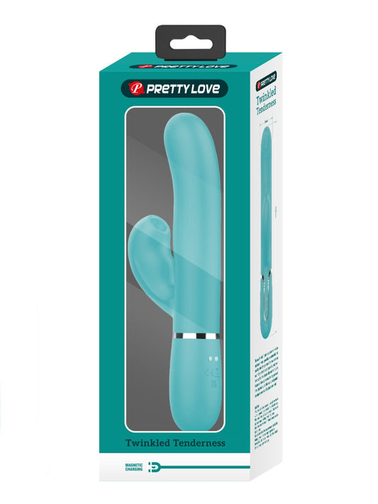 Pretty Love Perdita 3 In 1 Rabbit Vibrator Teal