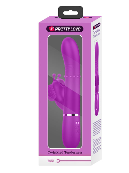 Pretty Love Ridgely 4 In 1 Rabbit Vibrator Magenta
