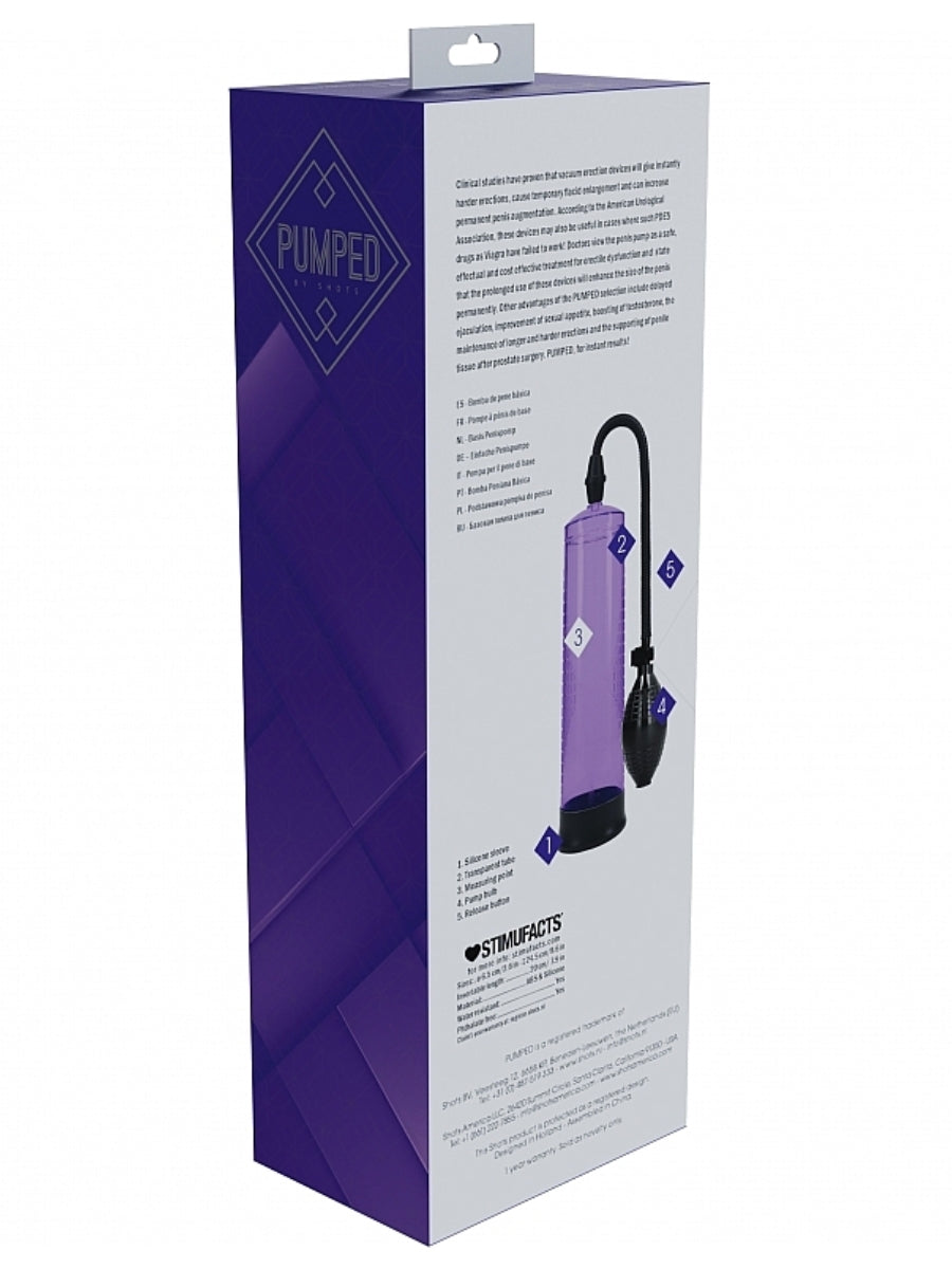 Pumped Basic 1 Penis Pump Purple