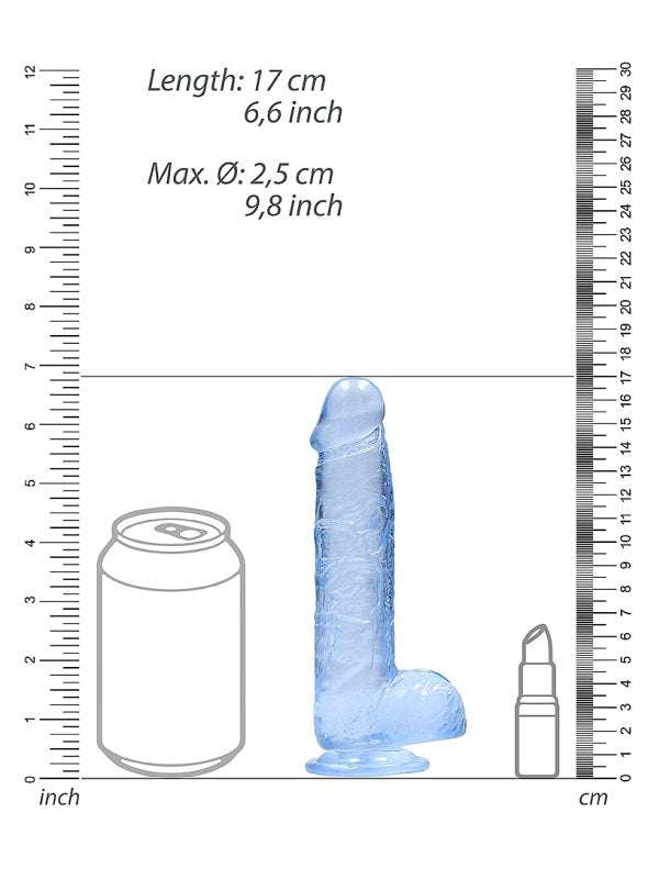 Real Rock 6" Realistic Dildo With Balls 5