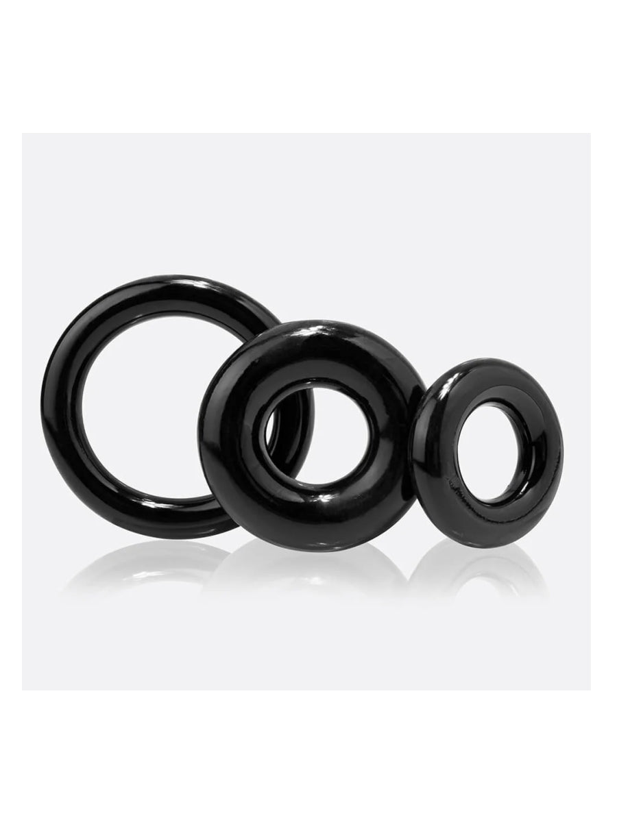 RingO x3 Cock Ring 3 Pack Black 2