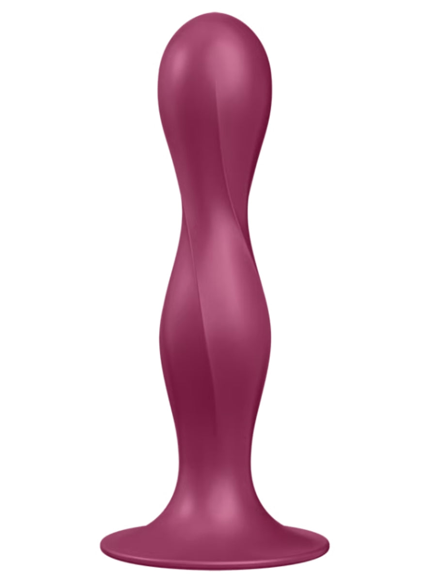 Satisfyer Double Ball-R Weighted 6" Dildo Red