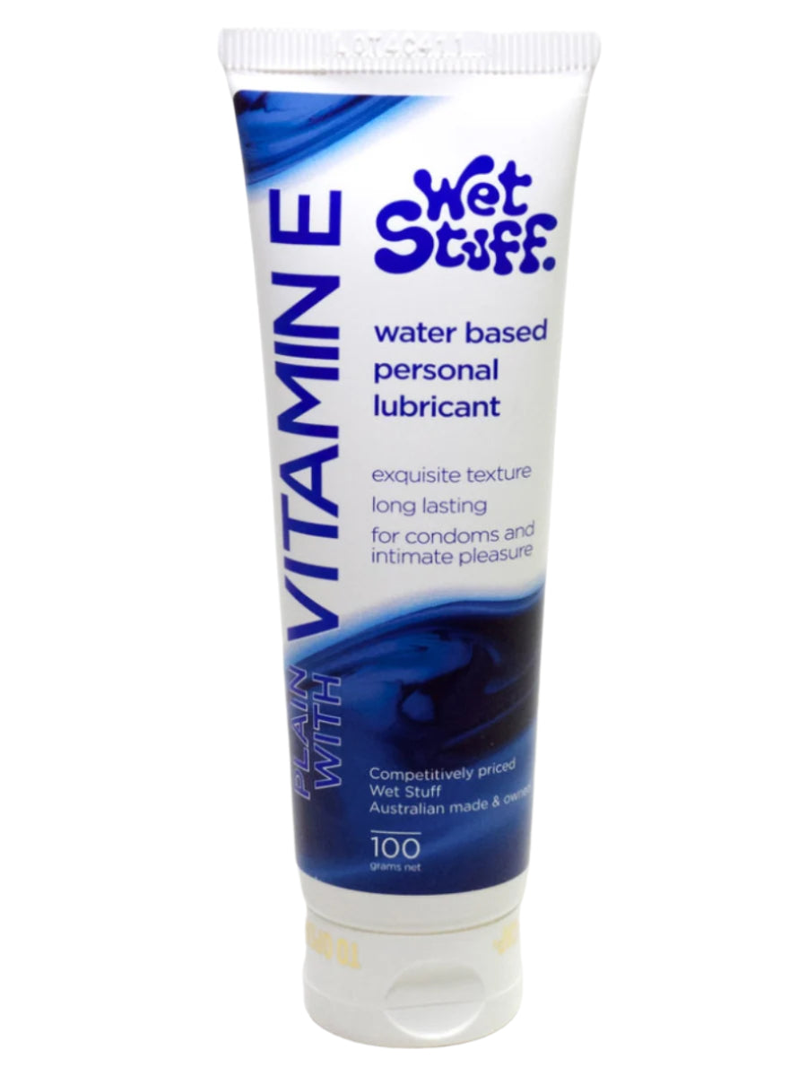 Wet Stuff Plain With Vitamin E Water Based Lubricant 100g 1