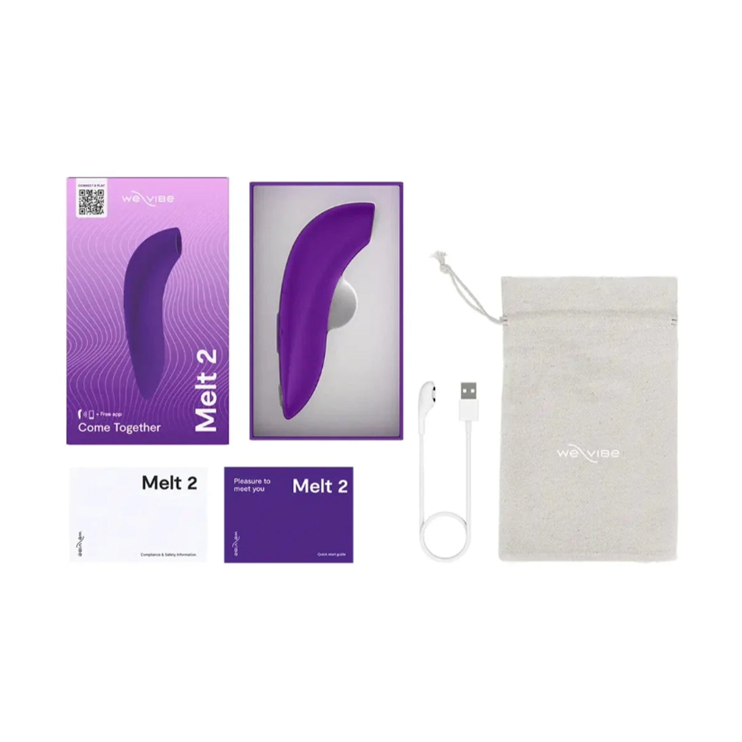 Melt 2 contents including storage pouch and charger