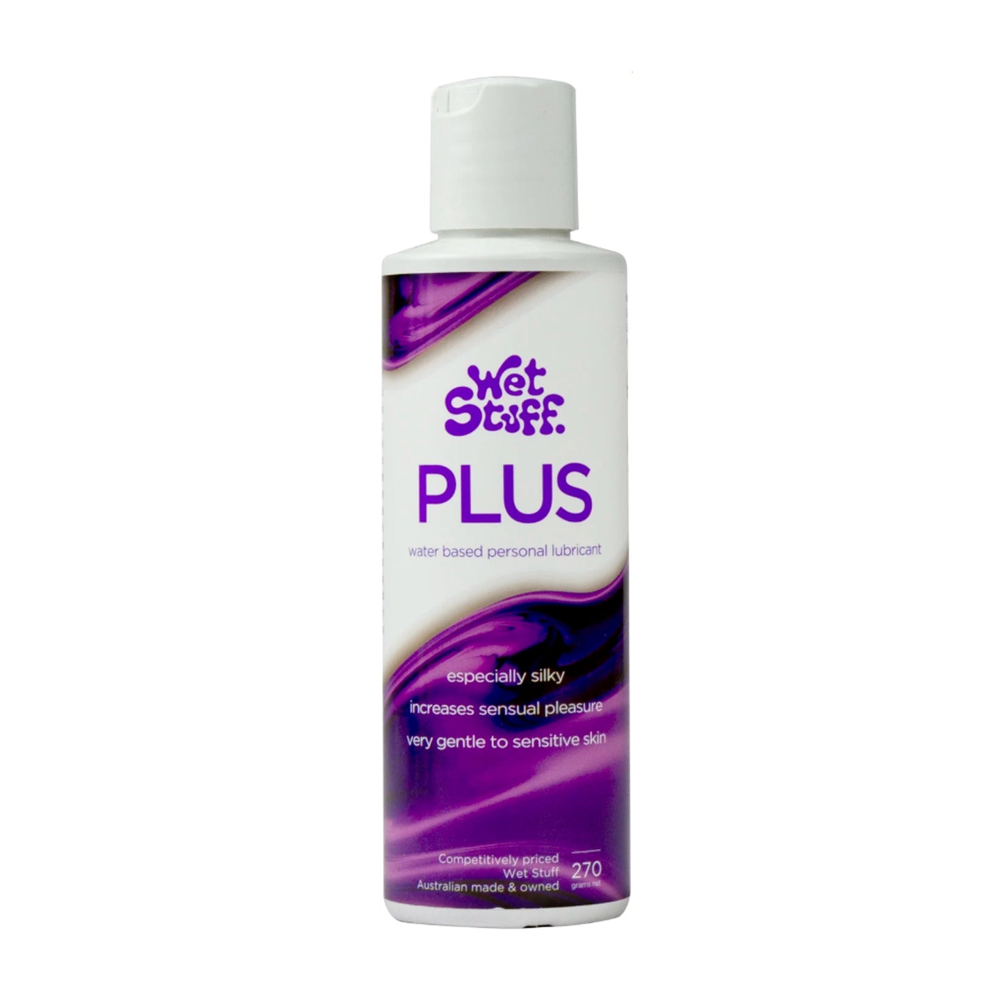 Wet Stuff Plus 270g Water-based Lubricant flip bottle