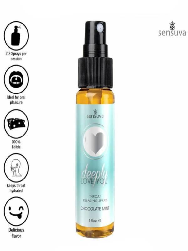 Deeply Love You Throat Relaxing Spray Choc Mint - Passionzone Adult Store