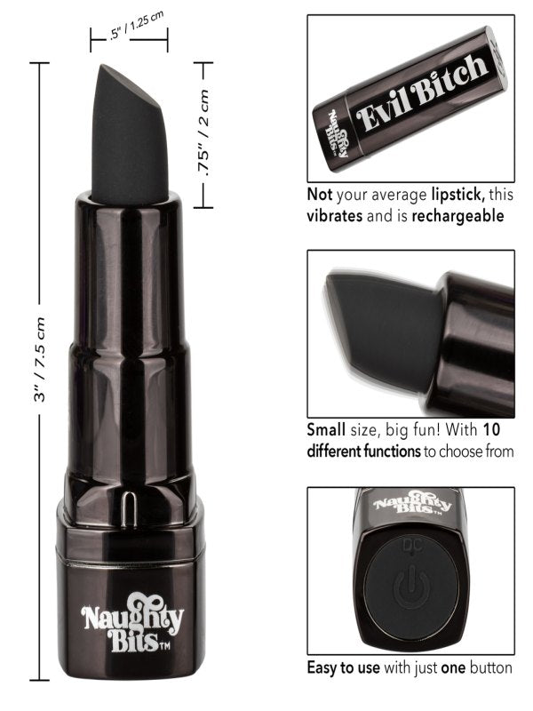 Evil Bitch Lipstick Vibrator - Passionzone Adult Store