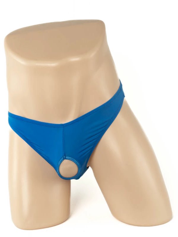Mens Peek A Boo Briefs Blue - Passionzone Adult Store