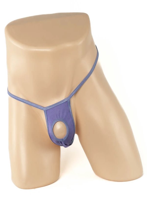 Mens Peek a Boo G String Purple - Passionzone Adult Store