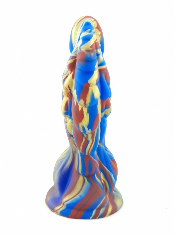 PassionZone Essentials Monster Dragon Dildo Blue/Red - Passionzone Adult Store
