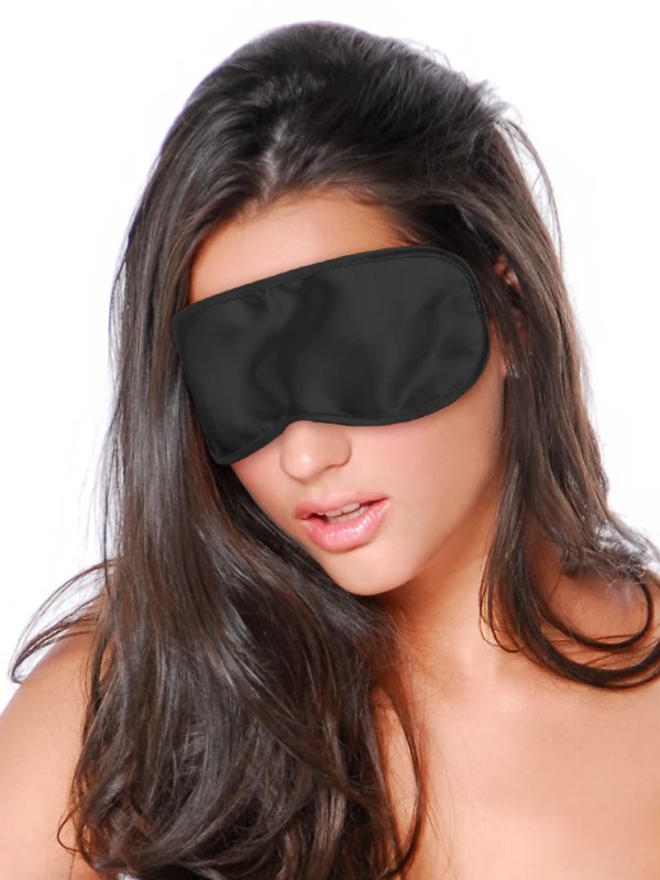 Pipedream Fetish Fantasy Satin Love Mask Black - Passionzone Adult Store