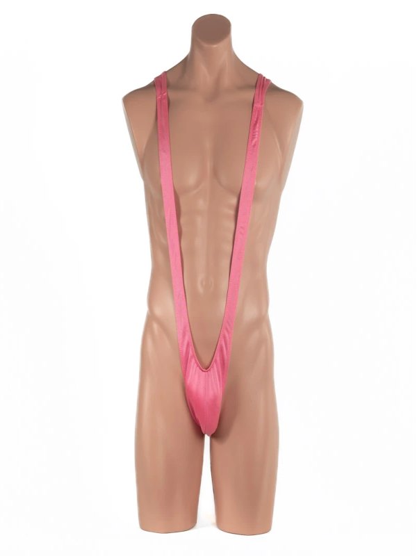 Poison Rose Men's Lycra Mankini Pink - Passionzone Adult Store