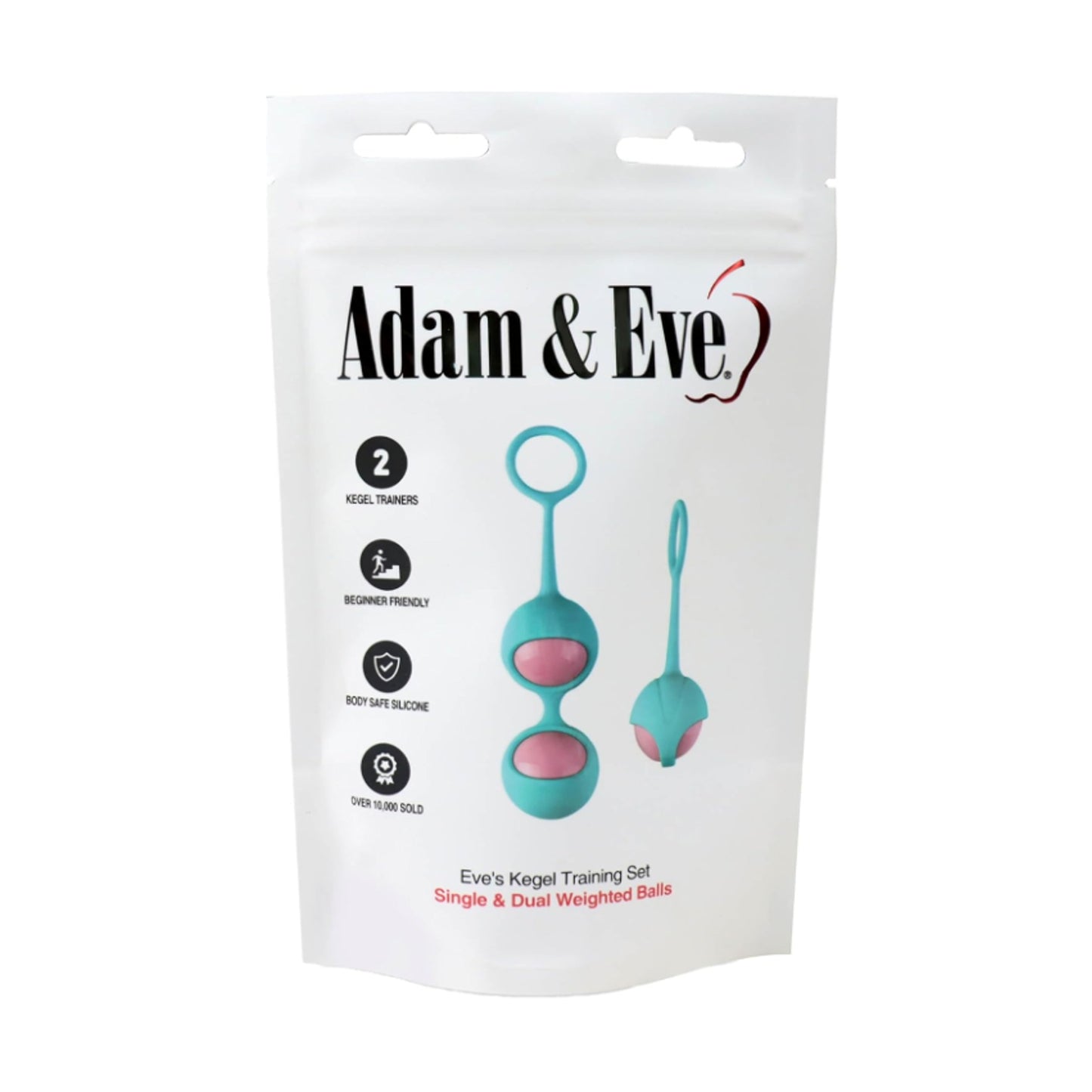 Adam & Eve Eve's Kegel Training Set in retail packaging