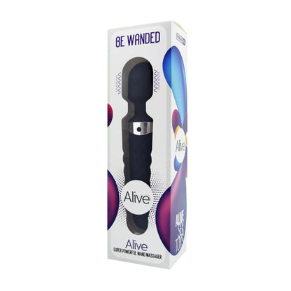 Alive Be Wanded Wand Massager Black retail packaging