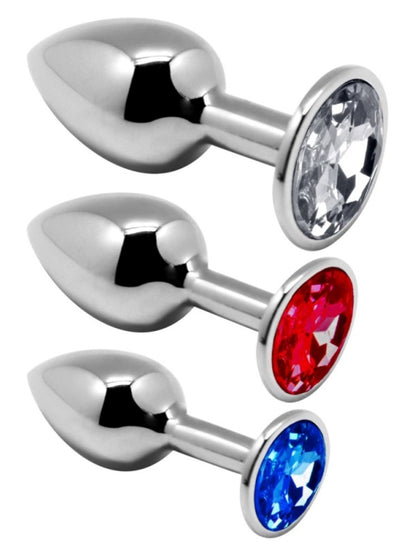 Alive BDSM Line 3 Piece Metal Plug Kit
